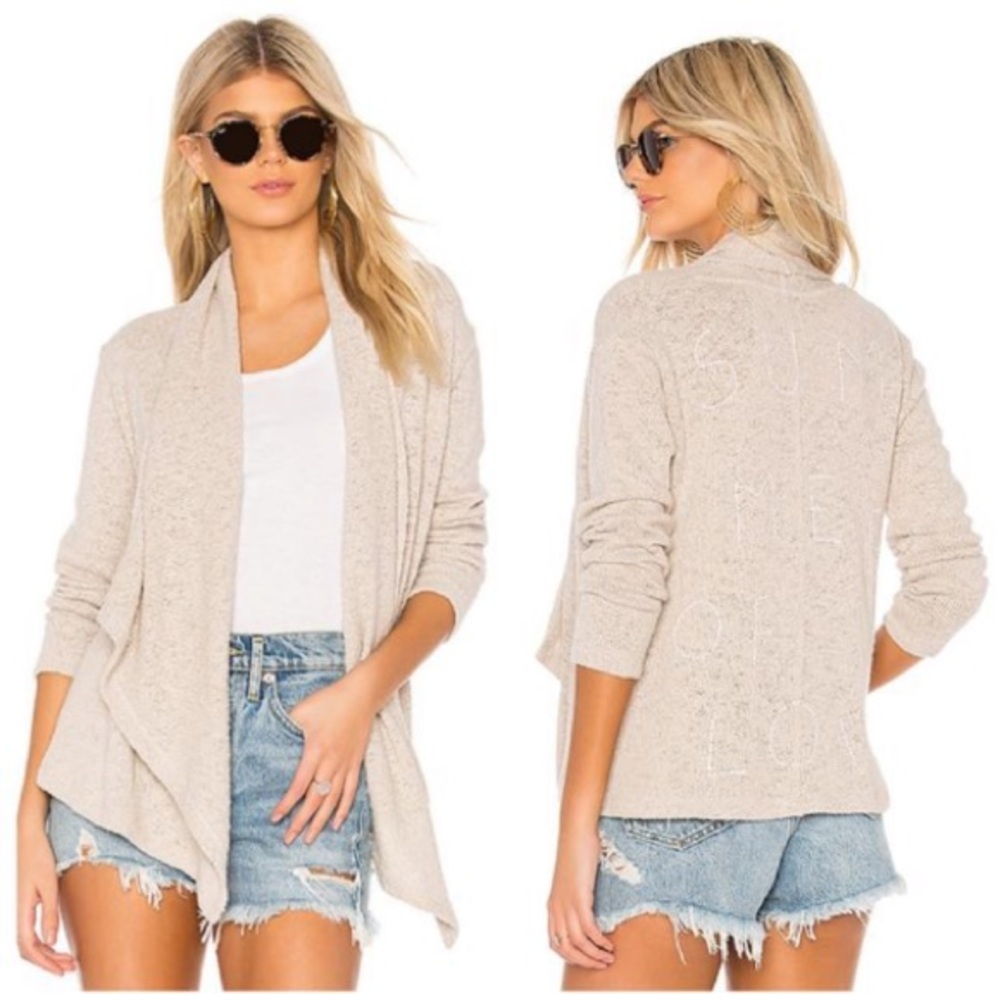 SUNDRY Summer Of Love Cardigan in Sand XL (3)